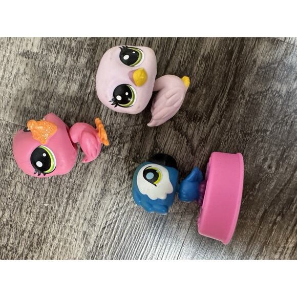 Lot Of 13 Littlest Pet Shop Birds Flamingo Ostrich Swan Parakeet Peacock Pelican - Picture 16 of 16